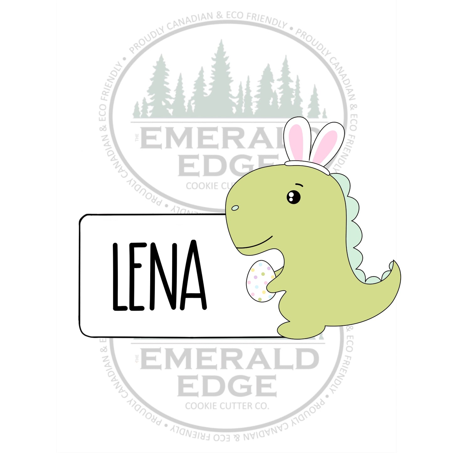Easter Dino Plaque 2025