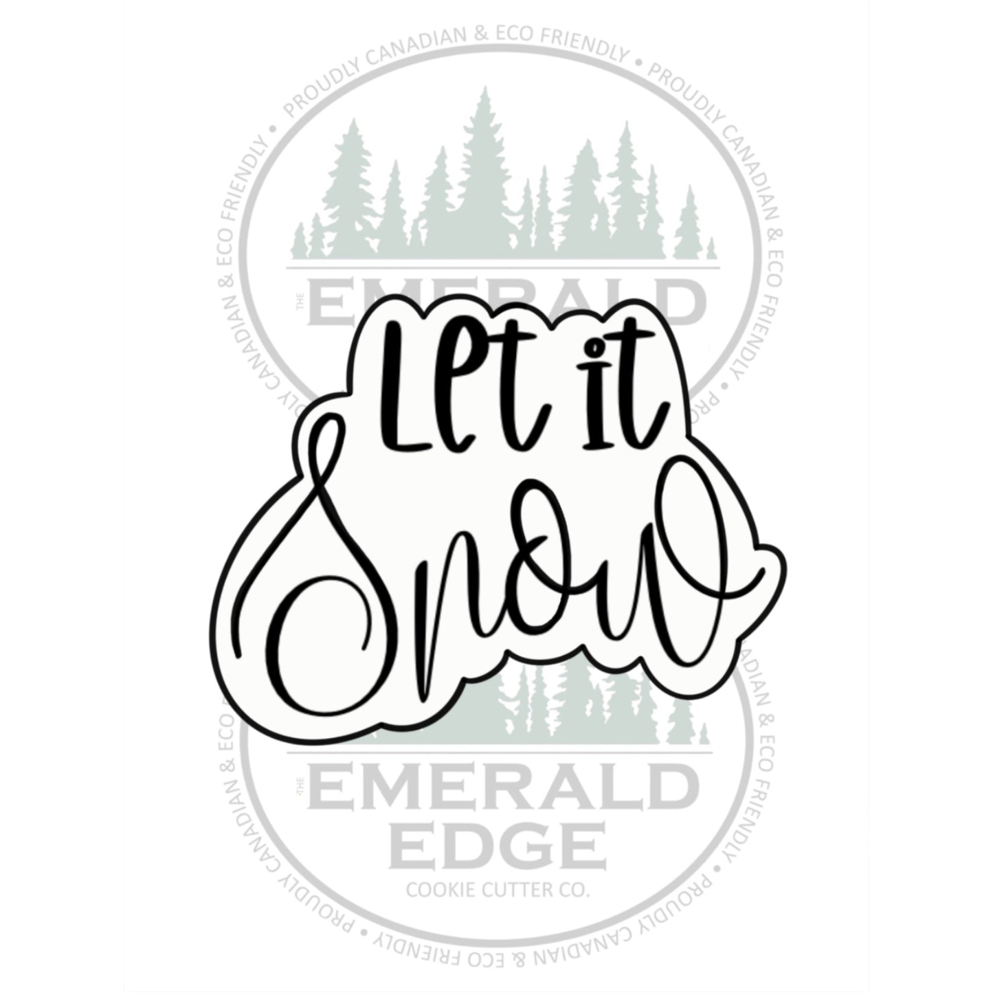 Let it Snow Word Plaque 2023