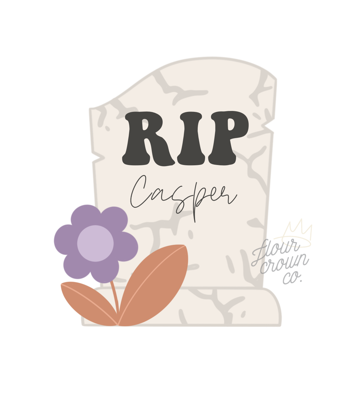 STL - Gravestone - Flour Crown Co.