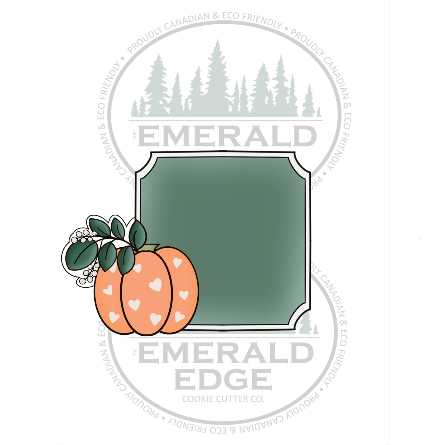 Square Ticket with Pumpkin