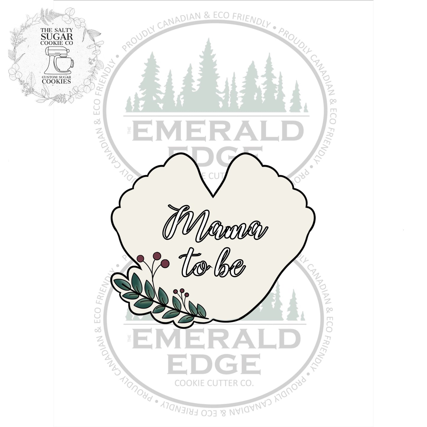 Baby Feet with Greenery