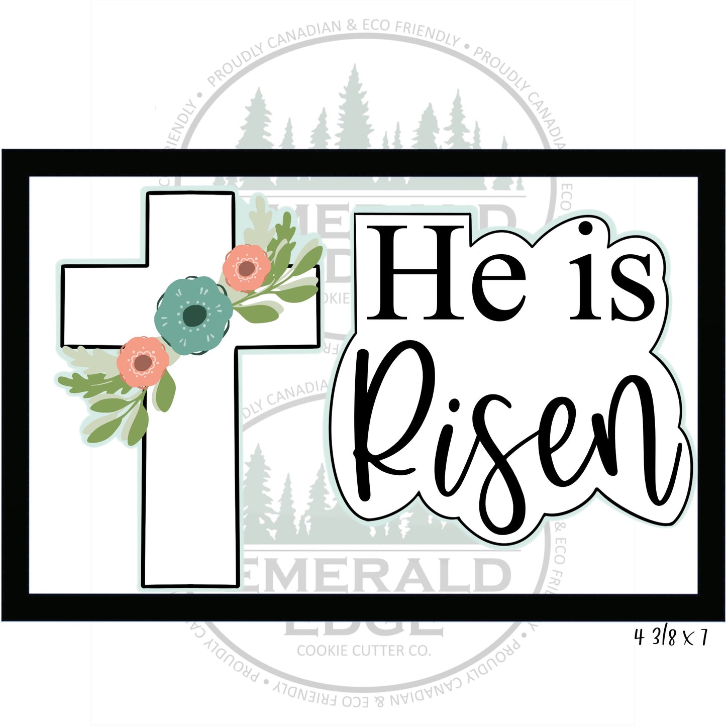 He Is Risen- Cross & Word Plaque Set