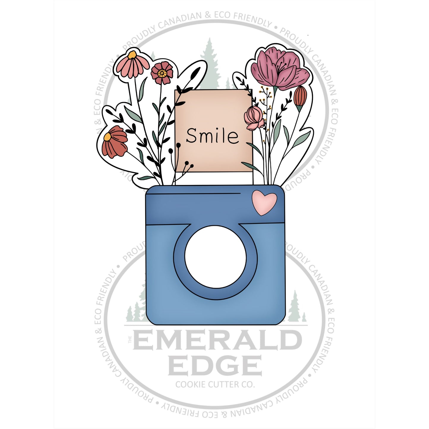 Floral Polaroid Camera