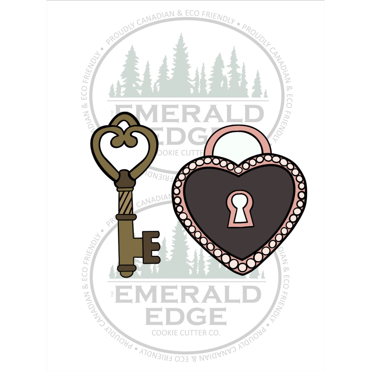 STL - Heart Lock & Key