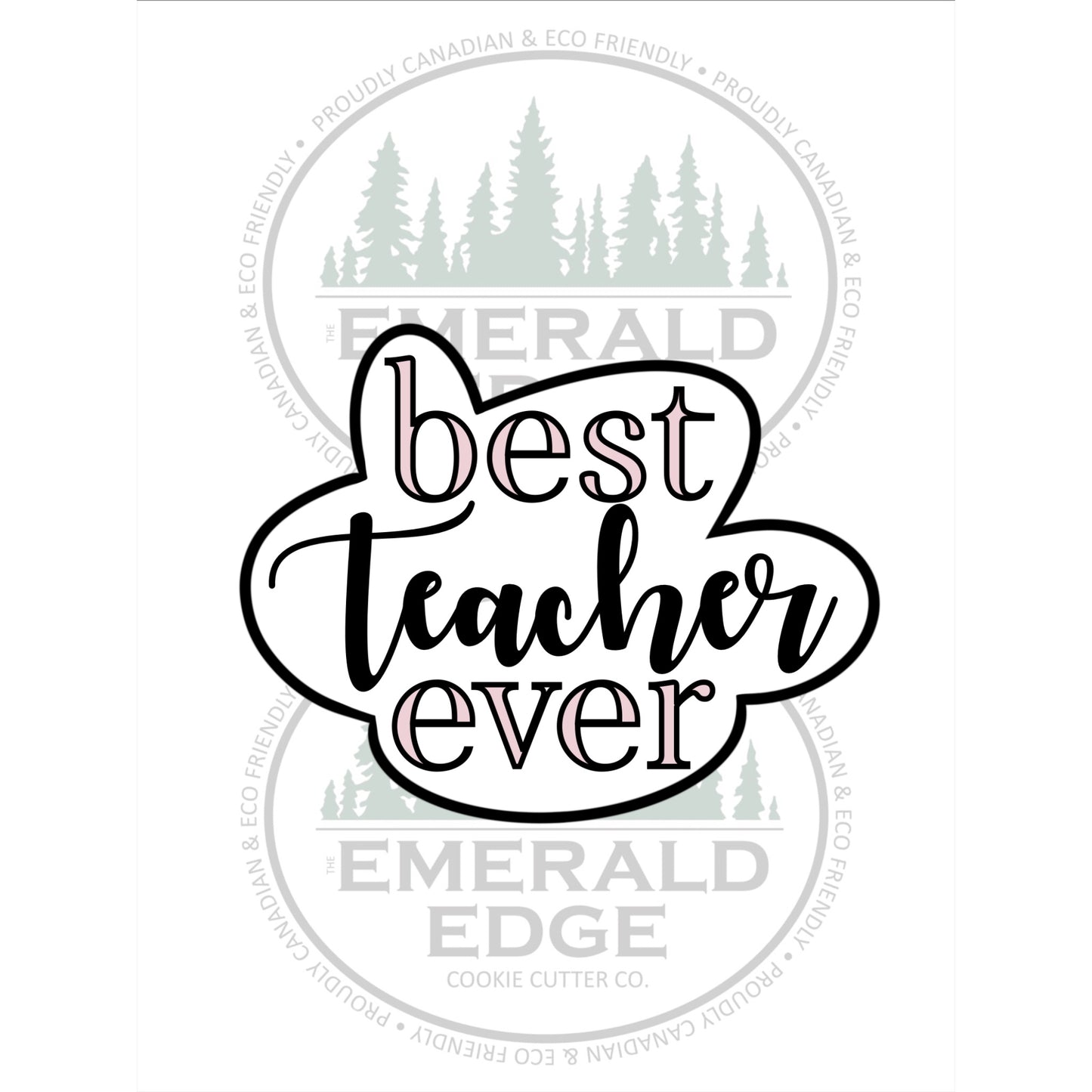 Best Teacher Ever Word Plaque