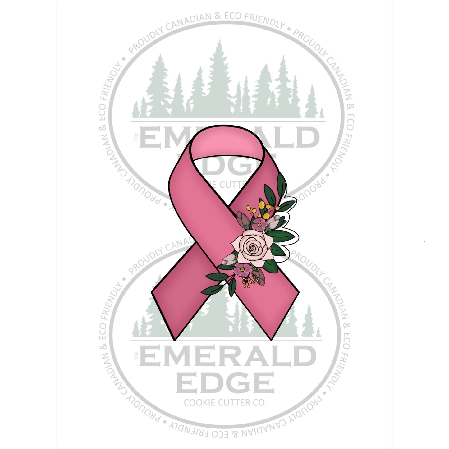 Awareness Ribbon Side Floral