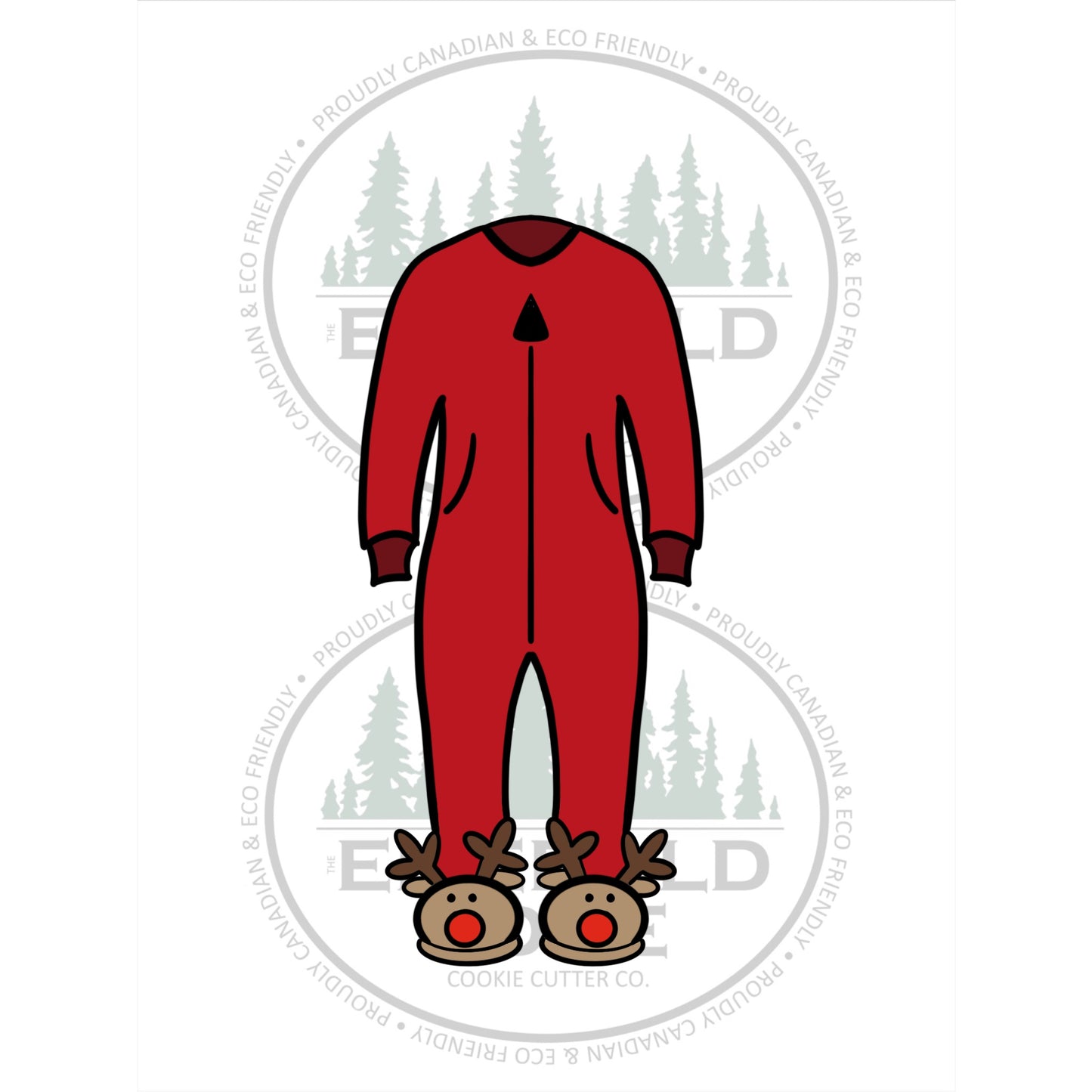 Onesie with Reindeer Slippers
