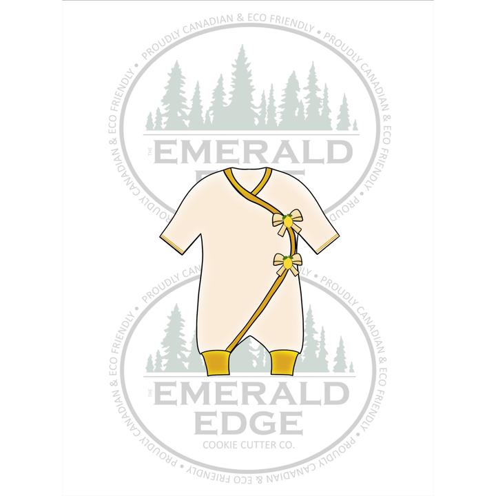 STL - Lemon Baby Kimono Romper