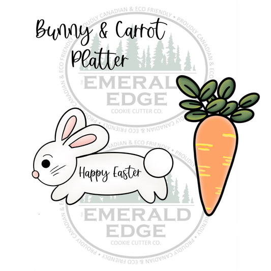STL - Bunny & Carrot Platter