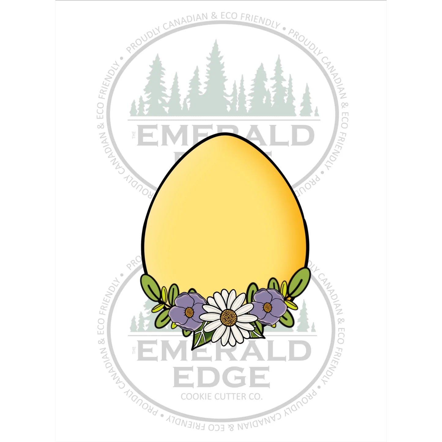 STL - Bottom Floral Easter Egg