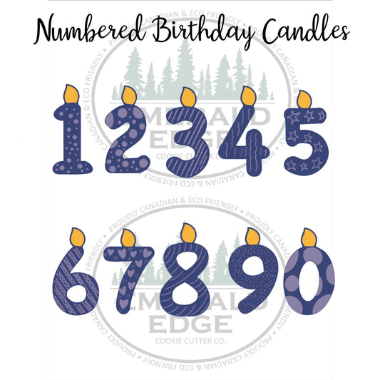 STL - Numbered Birthday Candles