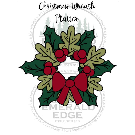 STL - Christmas Wreath Platter