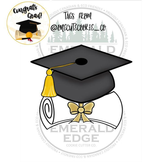 STL - Graduation Cap & Diploma