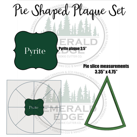 Pie Shaped Plaque Set