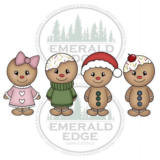 STL - Gingerbread Family