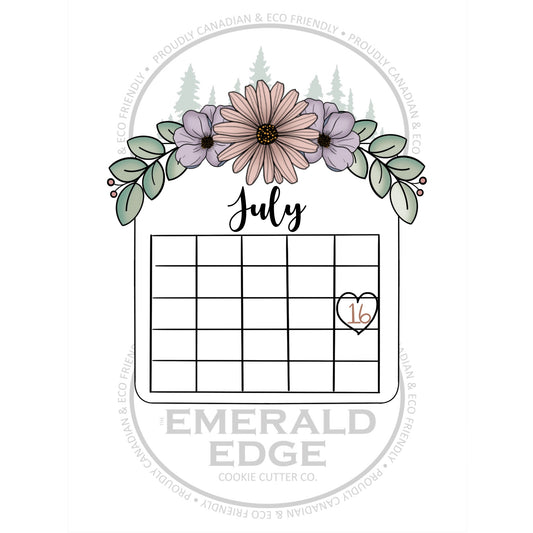 Square Floral Save the Date