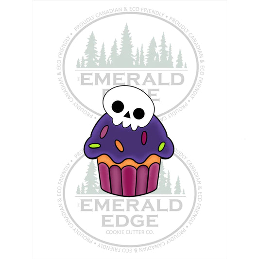 STL - Creepy Cupcake - Skull