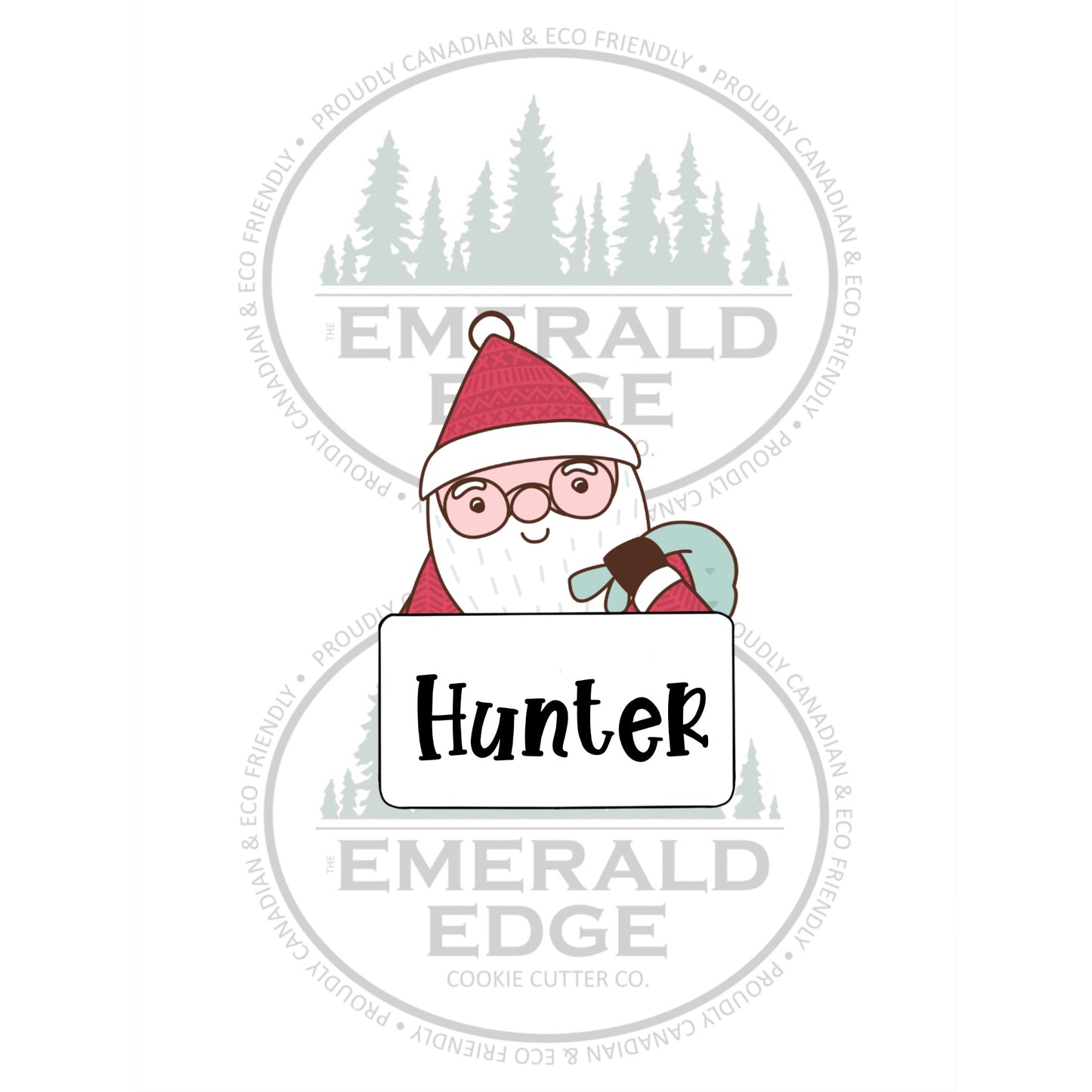 Santa with glasses Plaque