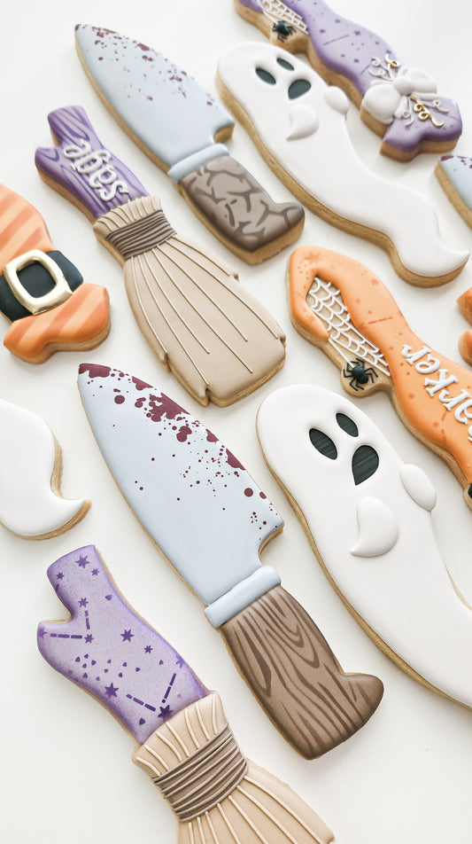 Skinny Witch Broom by: Sharon - Flour Crown Co.