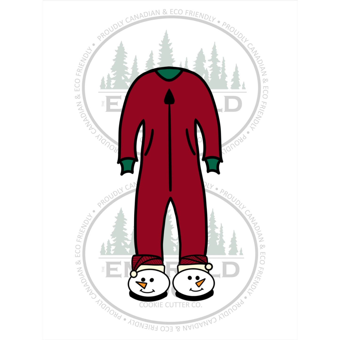 Onesie with Snowman Slippers