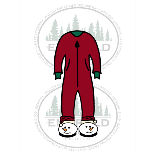 Onesie with Snowman Slippers