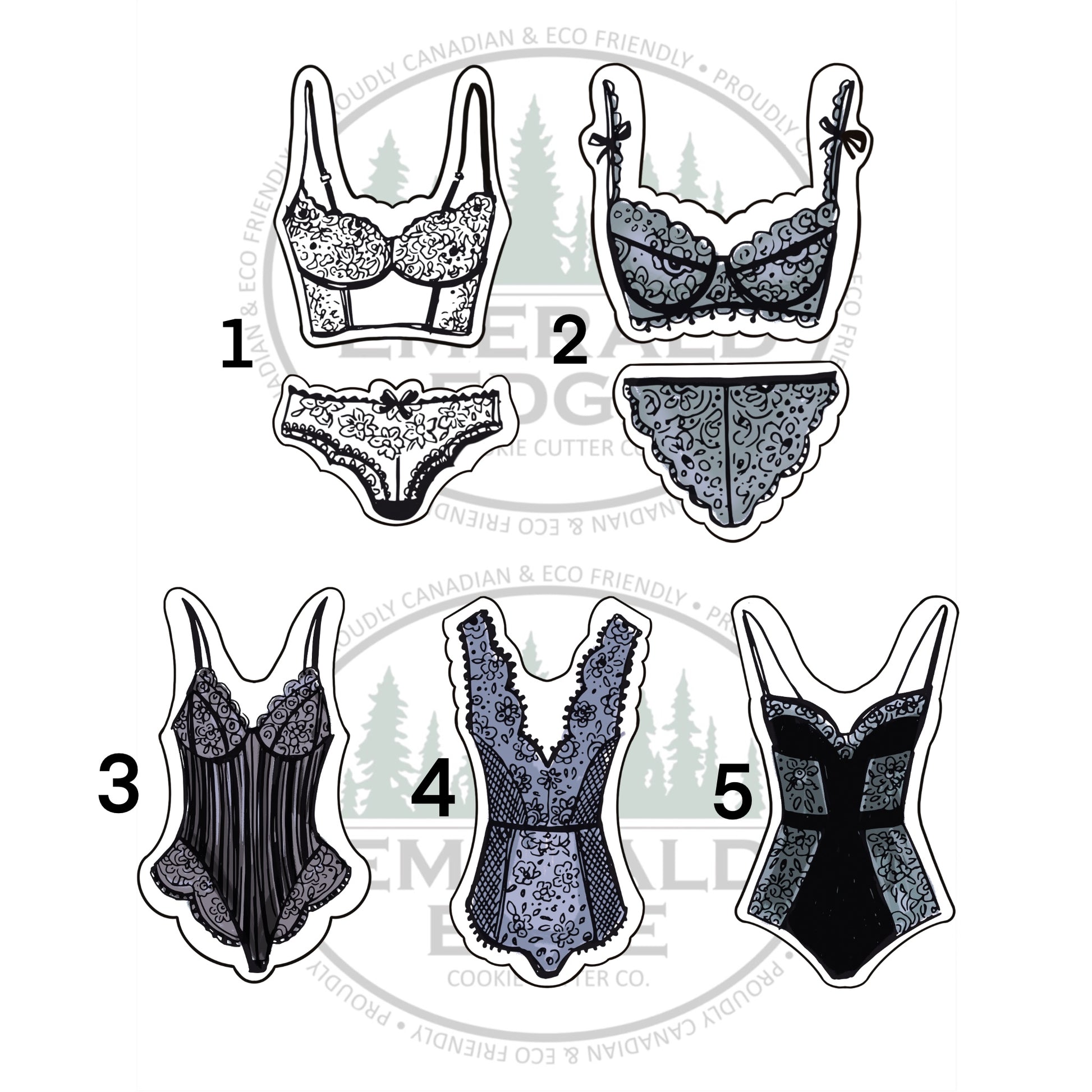 Lingerie – The Emerald Edge Cookie Cutter Co.