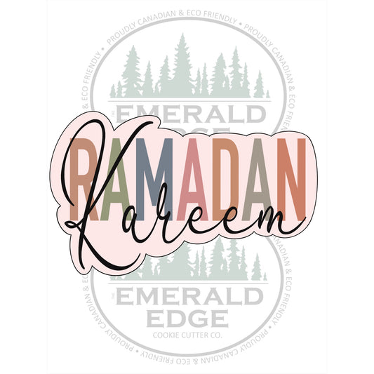 Ramadan Kareem Word Plaque